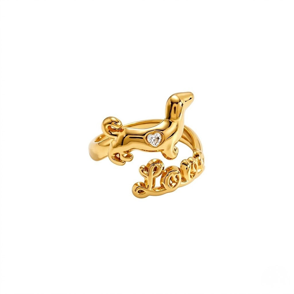 Romantic Pet Silhouette Ring