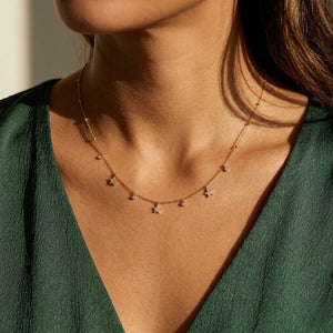 Multi-Charm Starburst Necklace