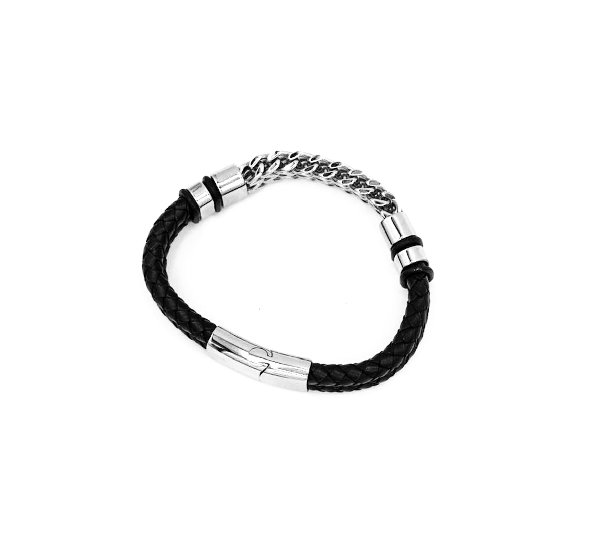 Vanguard Chain Leather Bracelet