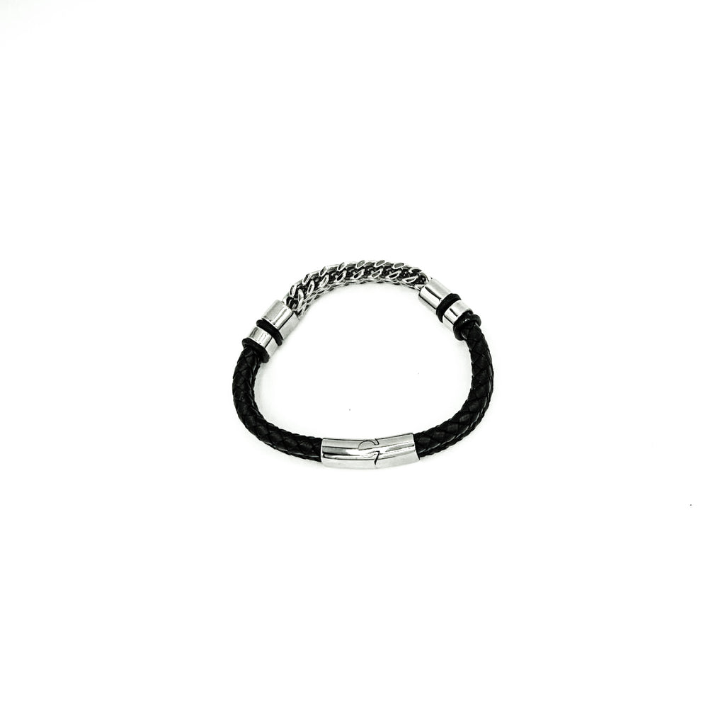 Vanguard Chain Leather Bracelet