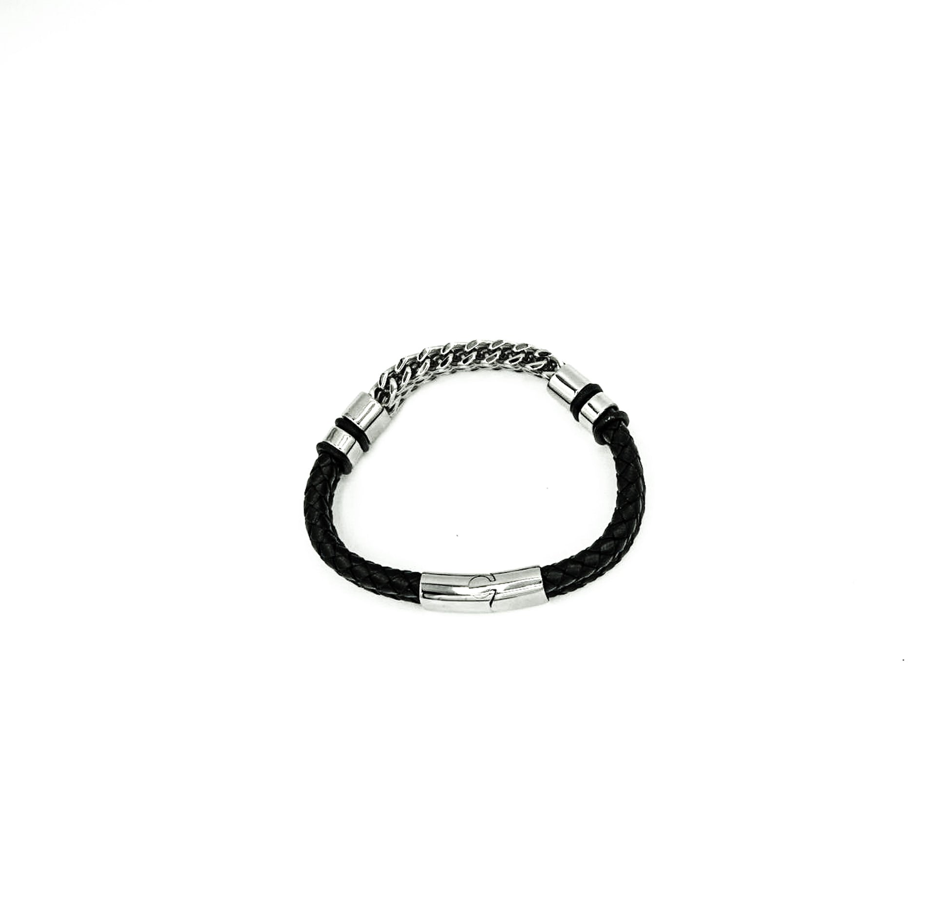Vanguard Chain Leather Bracelet