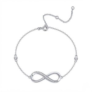 Infinity Moissanite Link VVS Bracelet