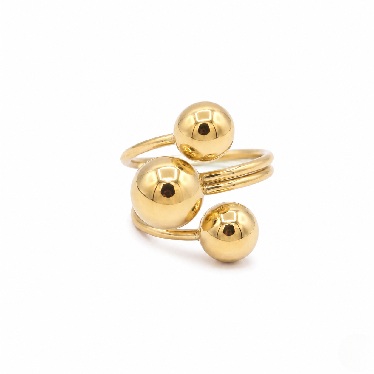 Multi Sphere Wrap Ring