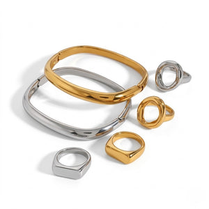 Oval Hinged Bangle Bracelet