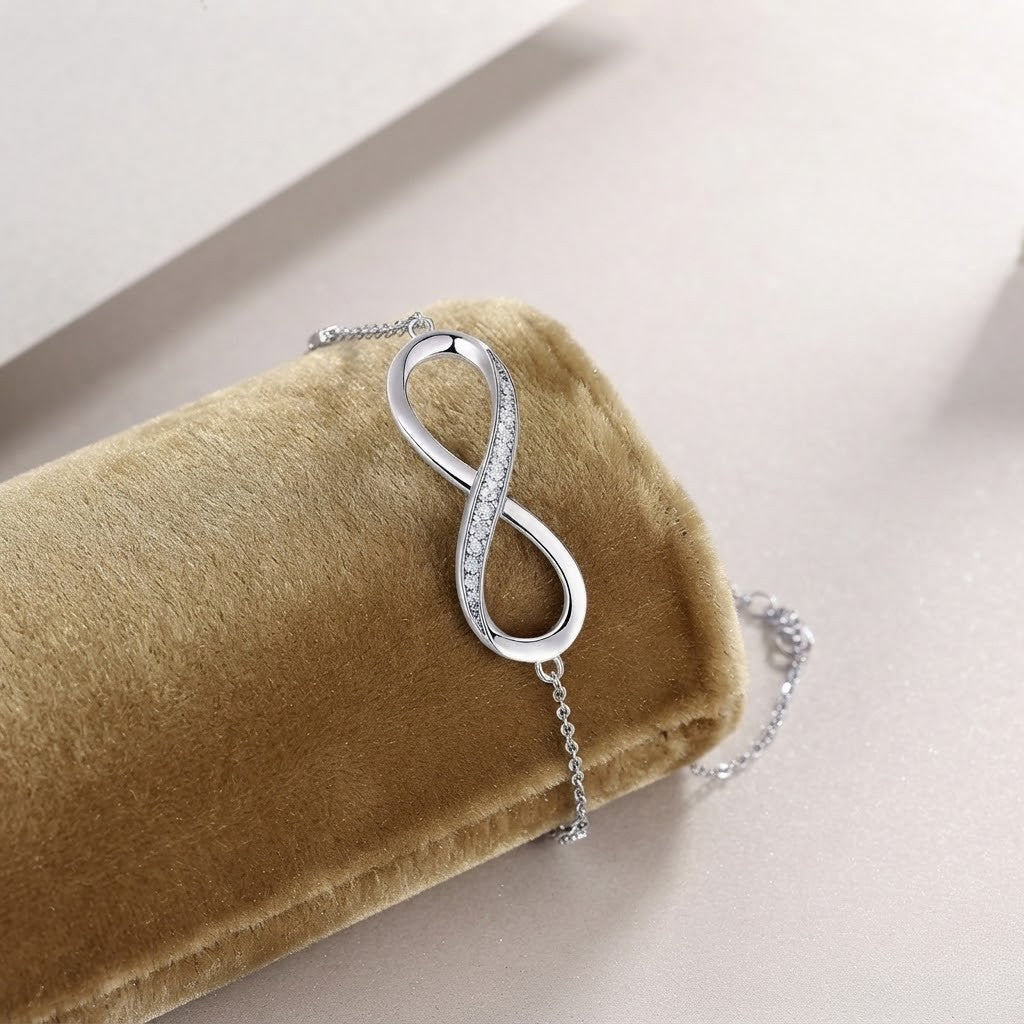 Infinity Moissanite Link VVS Bracelet