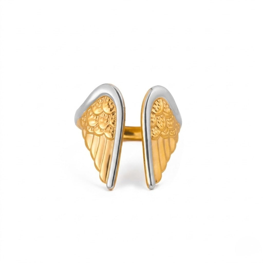 Sculpted Feather Wrap Ring