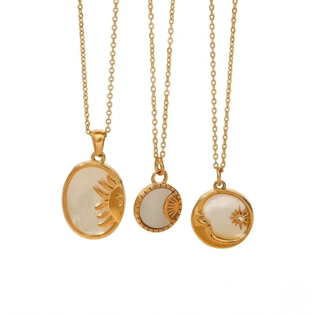 Crescent Disc Pendant