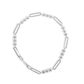 Crystal Bar Paperclip Bracelet