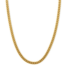 Gold chain necklace on a white background-Iconic-Cuban-Chain-JCollins-Jewelry