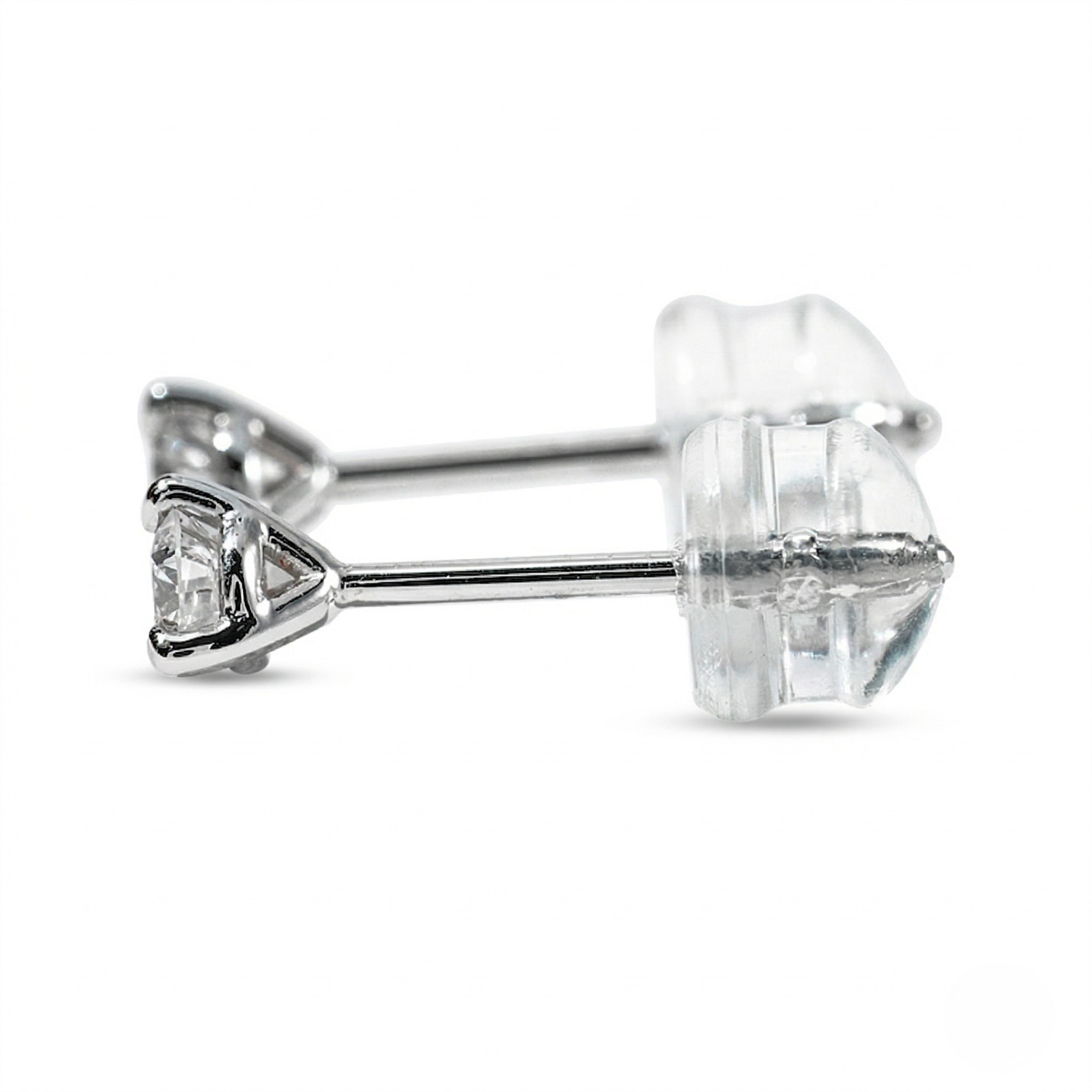Diamond stud earrings on a white background - Diamond Earrings Martini 0.1ct - J. Collins Jewelry 