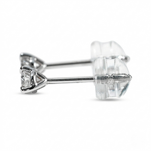 Diamond stud earrings on a white background - Diamond Earrings Martini 0.1ct - J. Collins Jewelry 