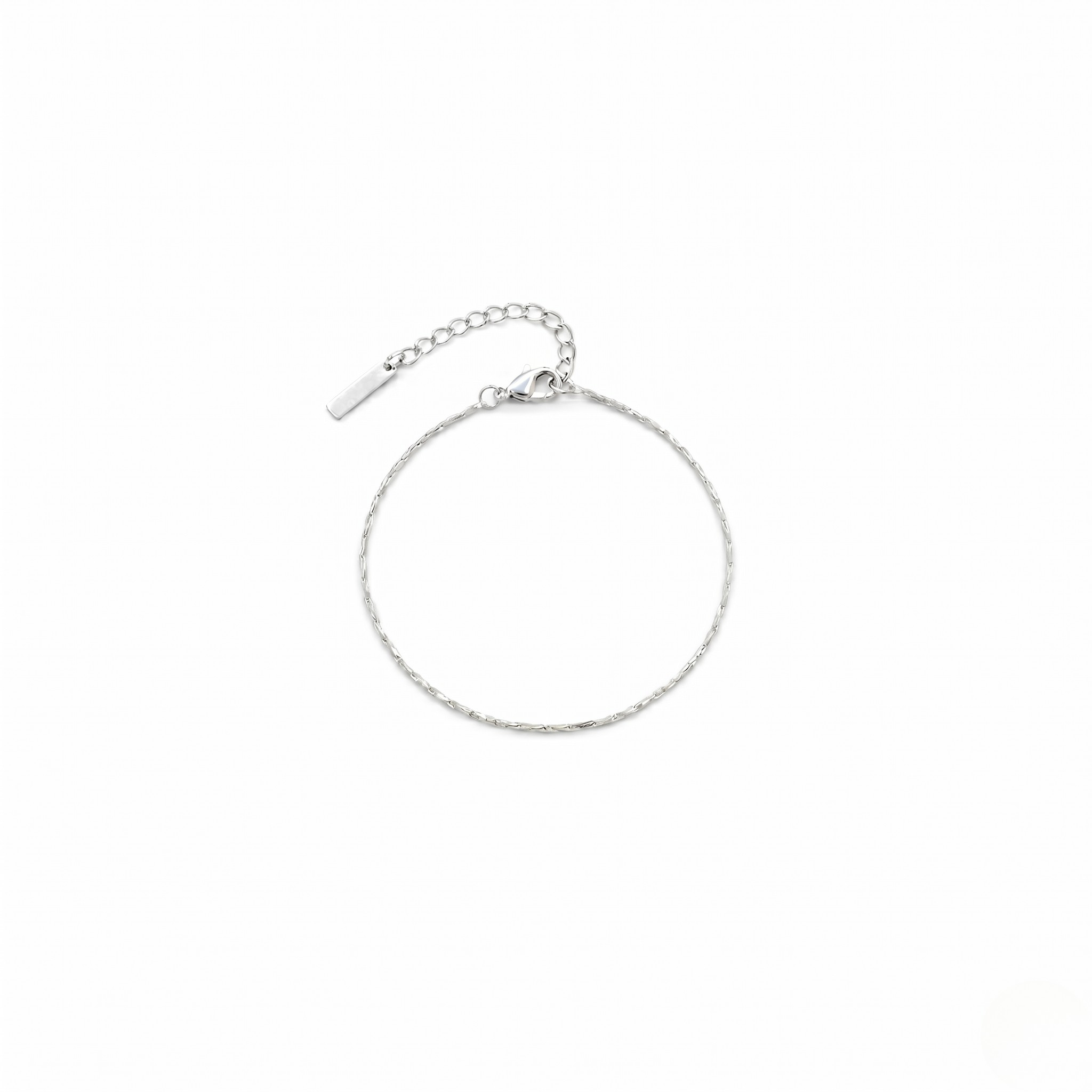 Silver bracelet on a white background-J.Collins Jewelry
