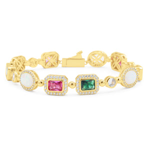 MultiColored Regal Gem Bracelet