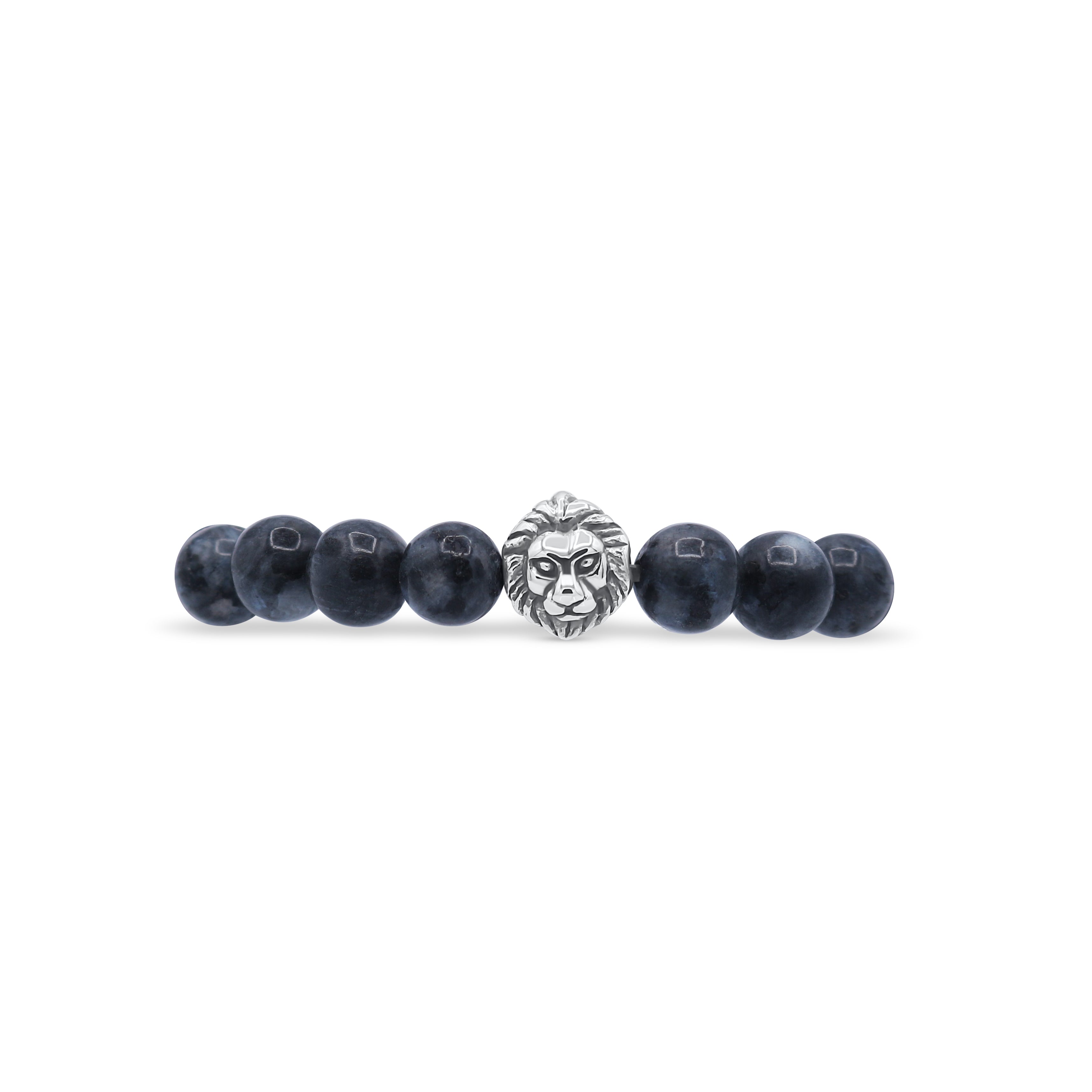 Midnight Crest Lion Head Bracelet