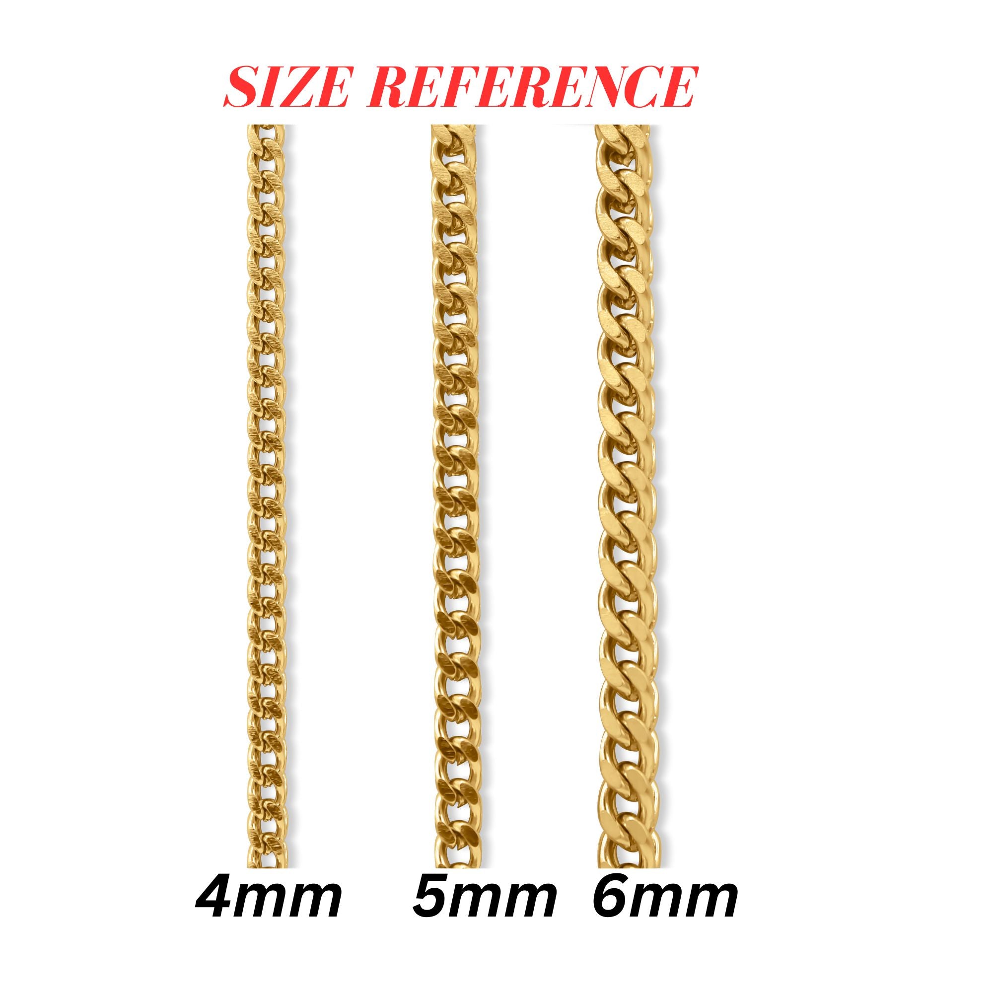 Gold chain necklace on a white background-Signature-Franco-Chain-JCollins-Jewelry