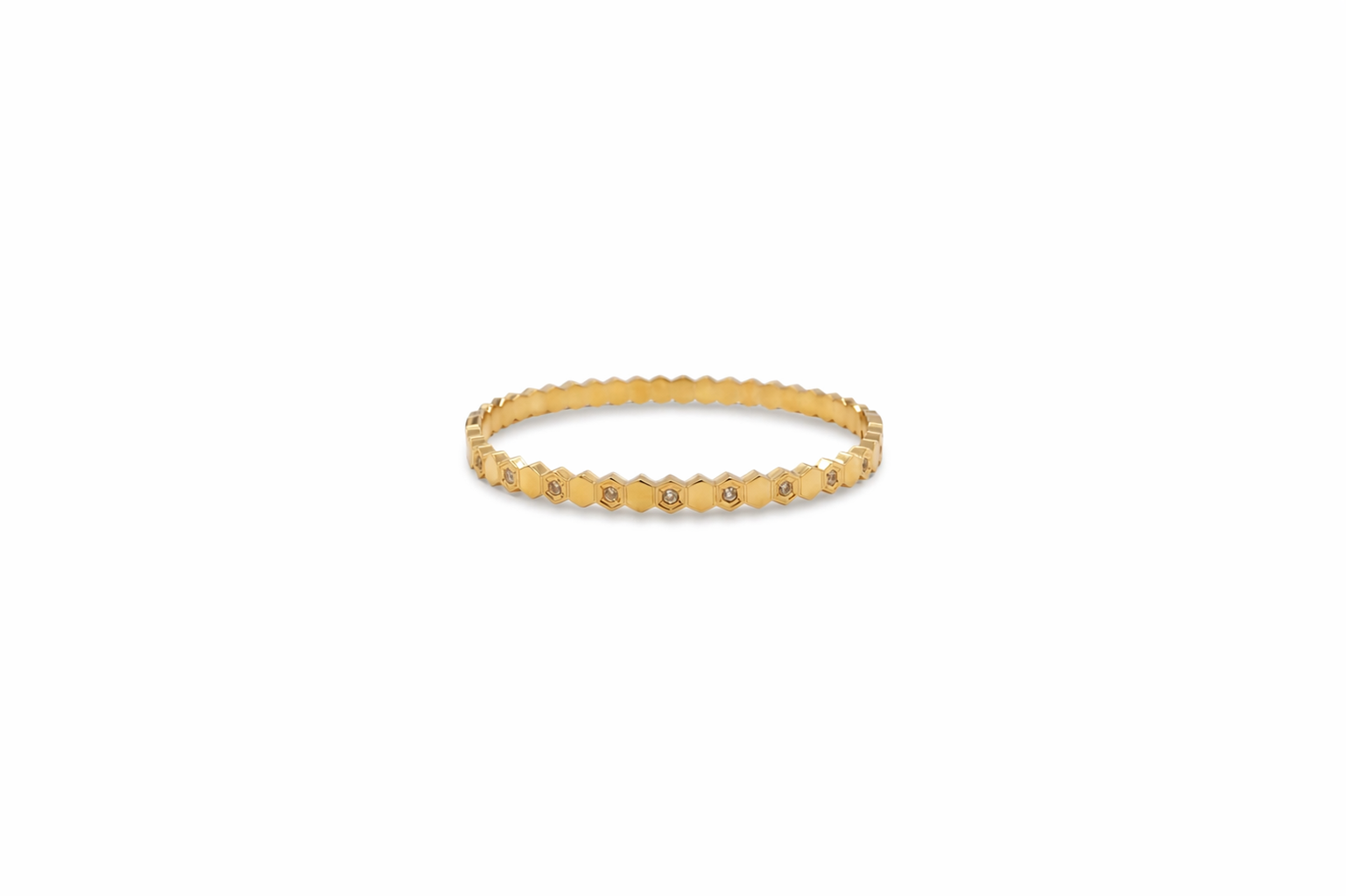 Gold bracelet on a white background-J.Collins Jewelry