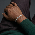 Herringbone Bracelet 3mm (Silver)