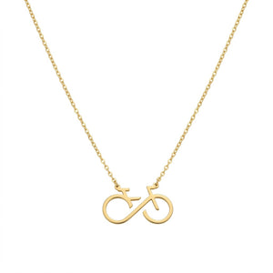 Infinity Bicycle Necklace