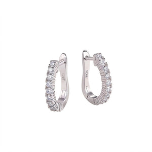 Moissanite VVS Diamond Huggie Earrings