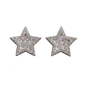 Iced Star Moissanite Earrings