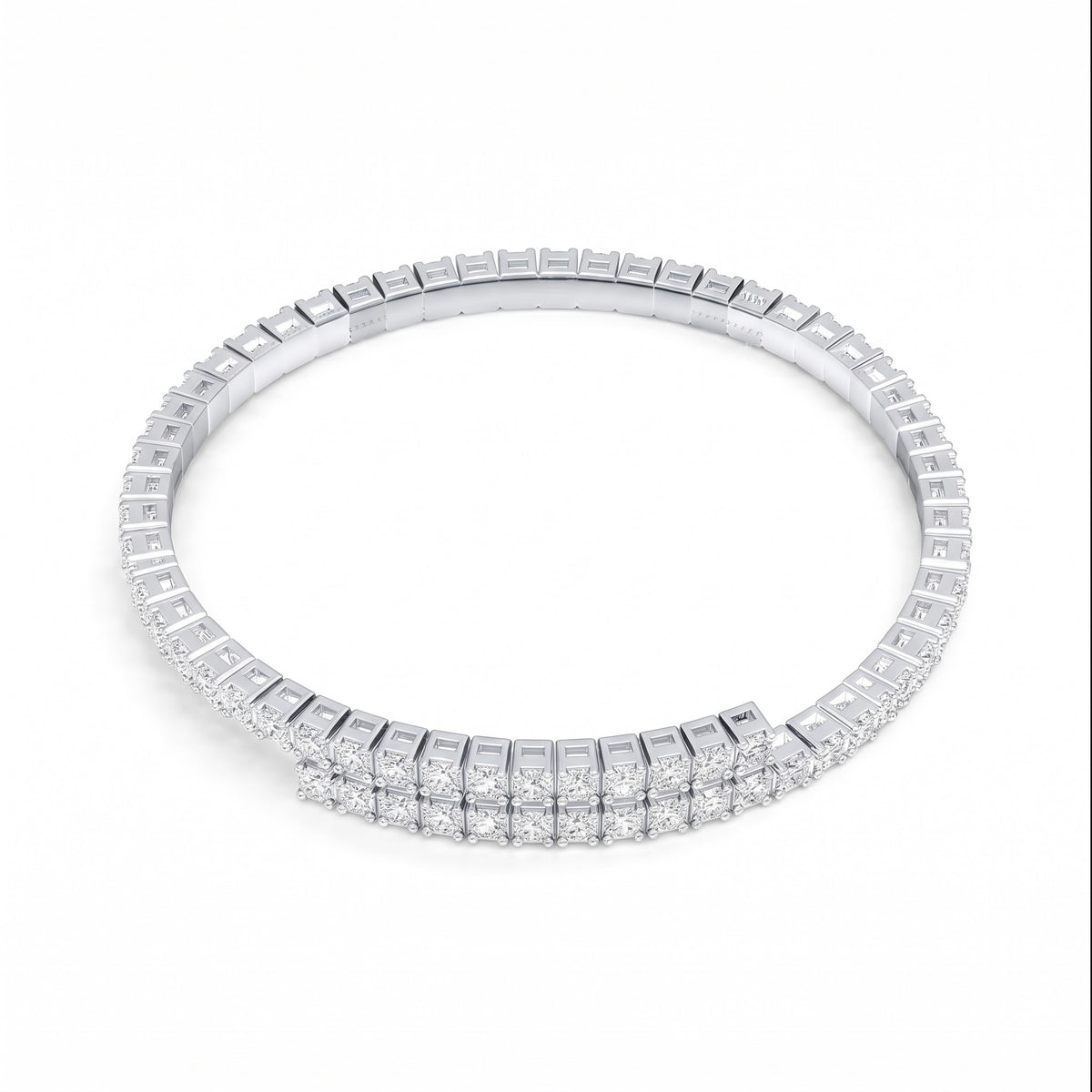 Round Cut Moissanite Tennis Bracelet