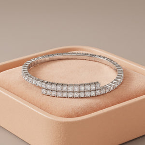 Round Cut Moissanite Tennis Bracelet