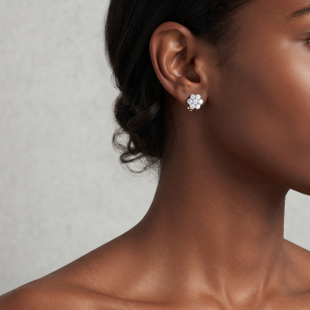 7-Stone Moissanite Sterling Silver Earrings