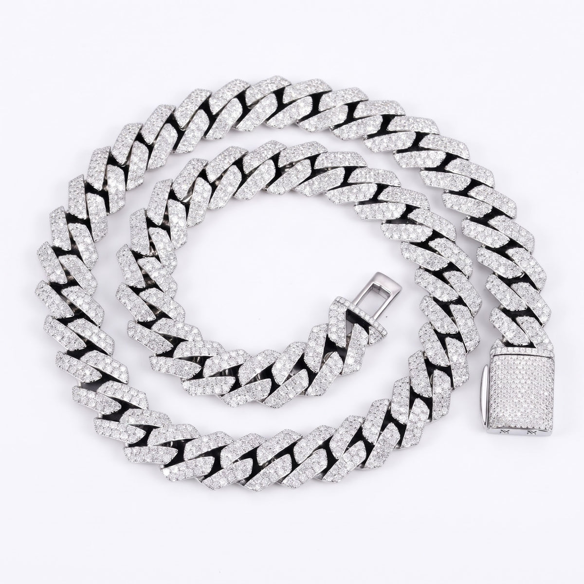 Iced Out Moissanite Cuban Link Chain (6mm - 14mm)