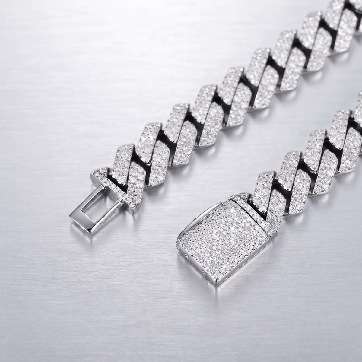 Iced Out Moissanite Cuban Link Chain (6mm - 14mm)