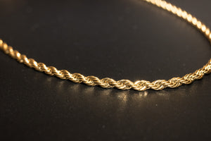 Essential Rope Bracelet 4mm (Gold)