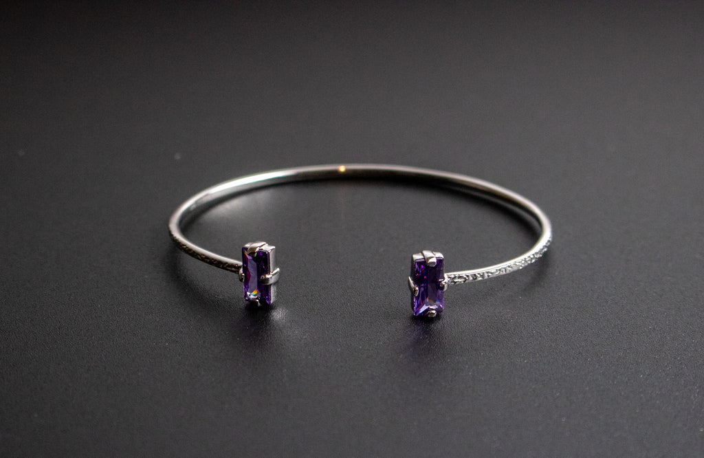 Regal Amethyst Bangle