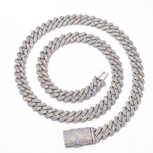 Iced Out Cuban Link Chain White Gold 10mm