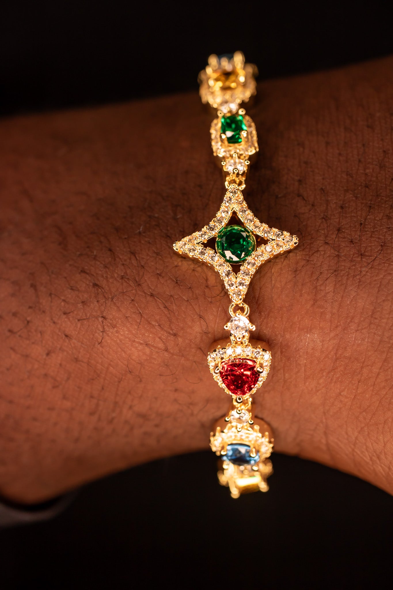 Multicolor Gemstone Bracelet