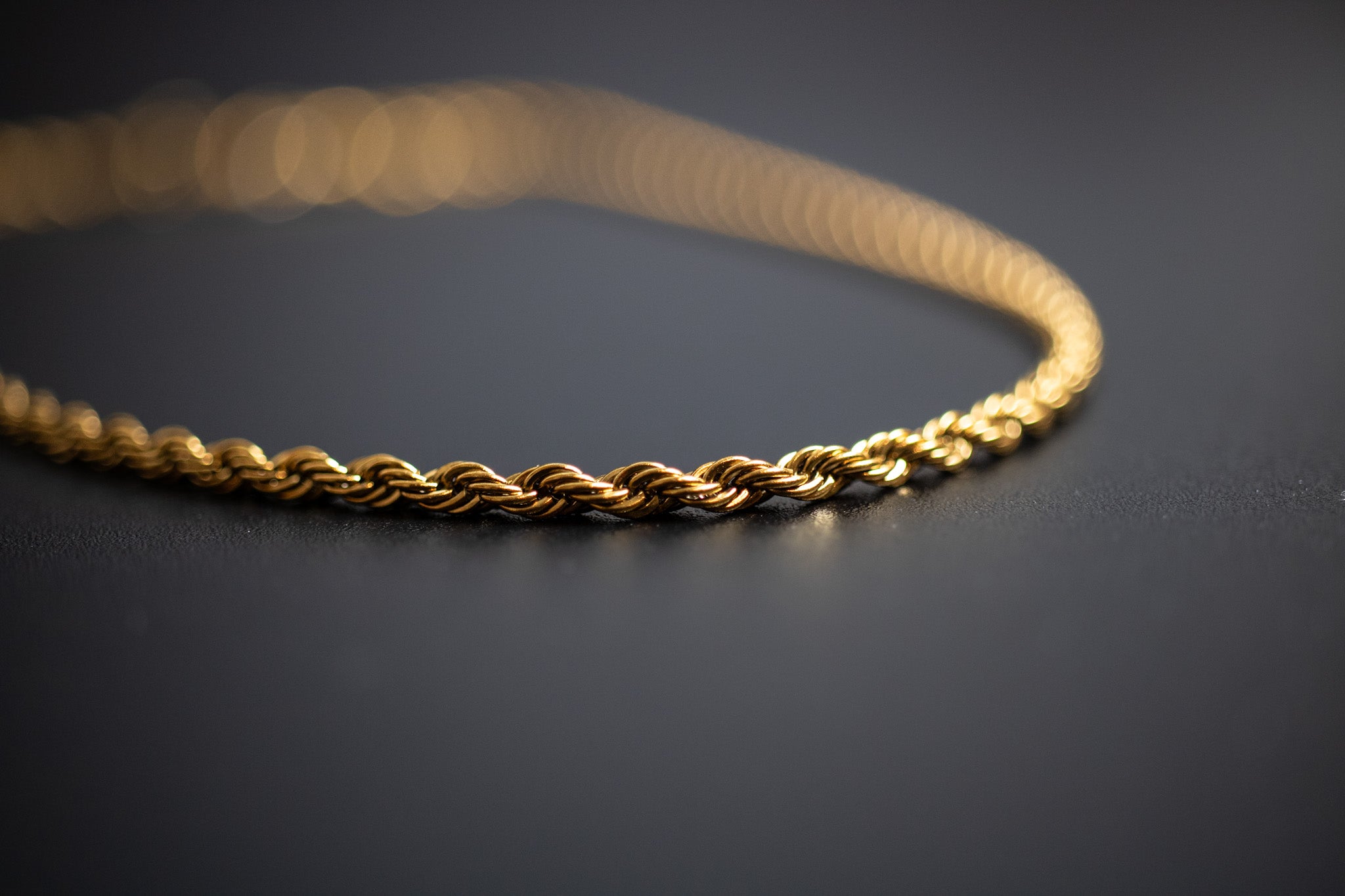 Essential Rope Bracelet 3mm (Gold)