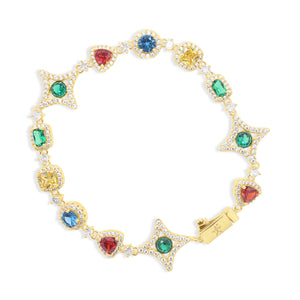 Bracelet — Multi-Gem Bracelet by J.Collins
