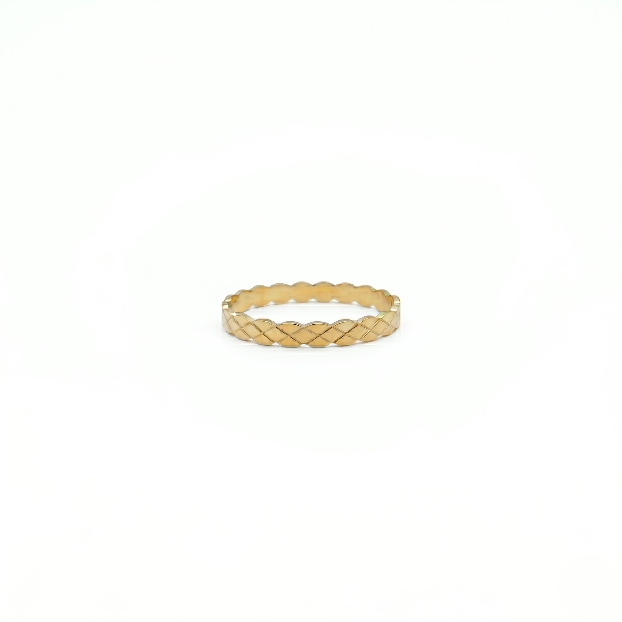 Gold braided bracelet on a white background-J.Collins Jewelry