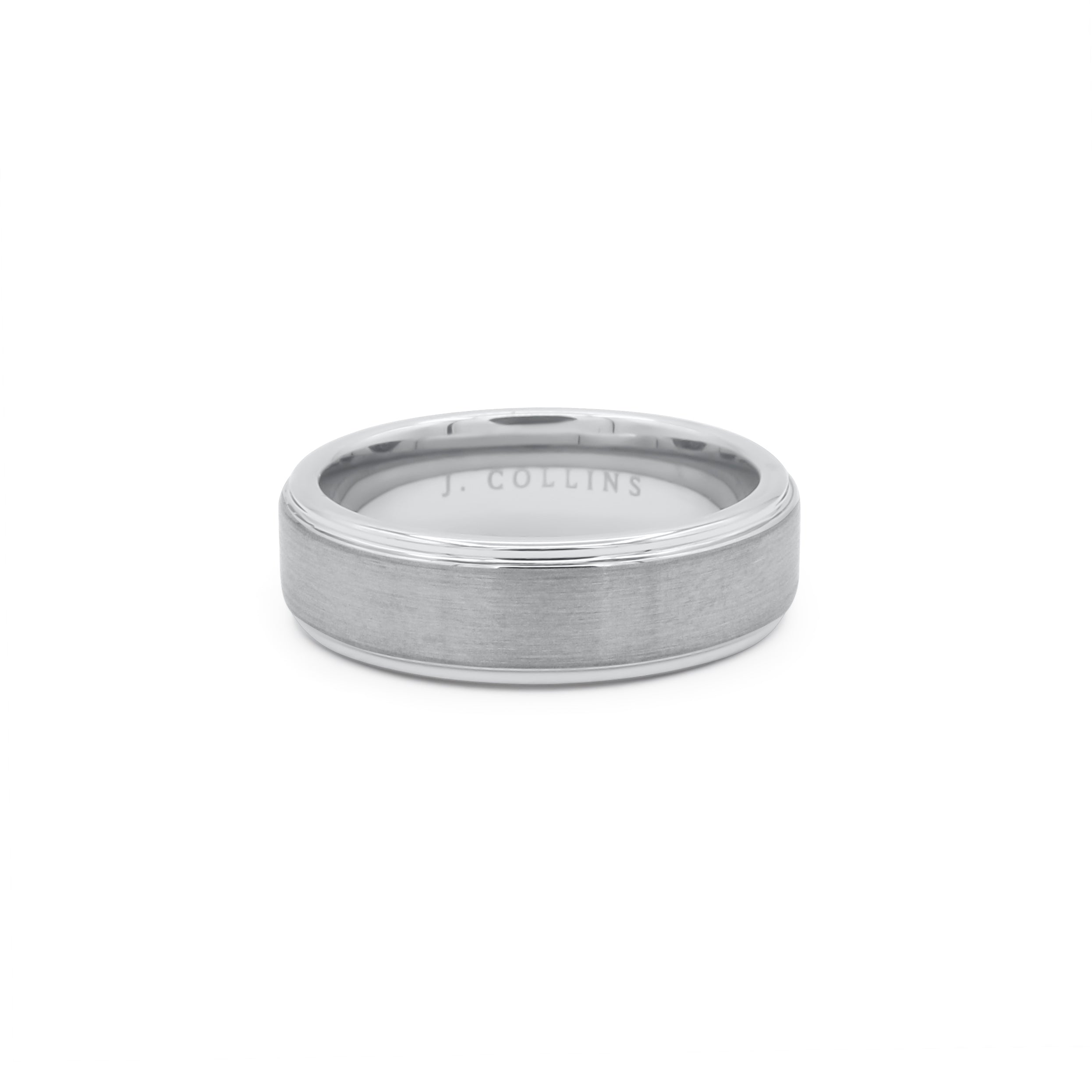 The Concord Silver ring on a white background- J.Collins Jewelry