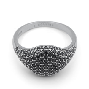 The Forge ring with 'J. Collins' engraving on a white background-J.Collins Jewelry