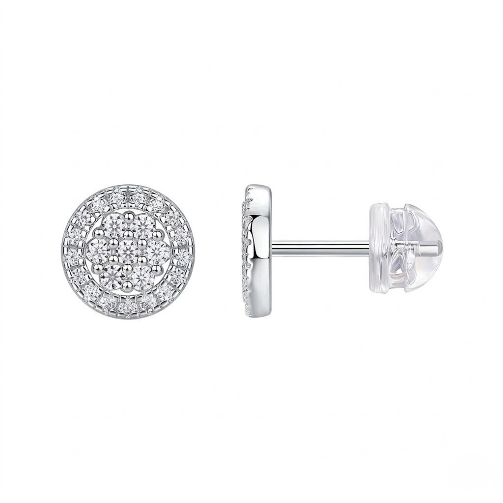 Tiered Rosette Studs