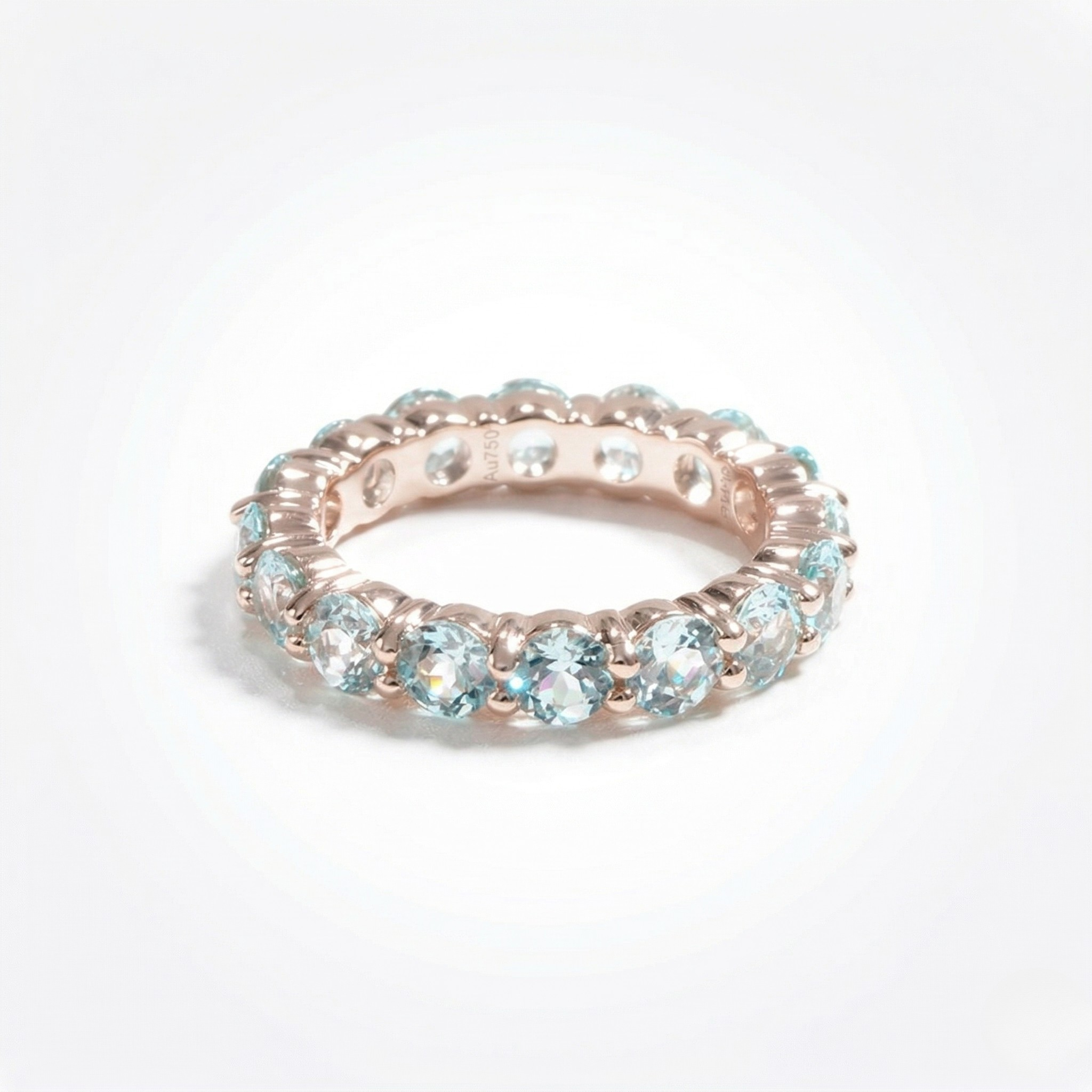 Gold ring — 14K Rose Gold Lab Color Gemstone Ring by J.Collins
