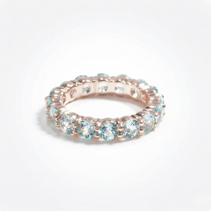 Gold ring — 14K Rose Gold Lab Color Gemstone Ring by J.Collins