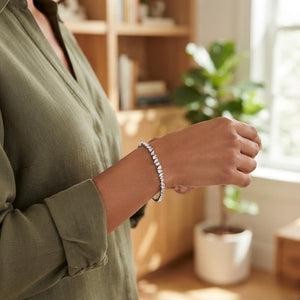 Mixed-Cut Crystal Moissanite Bangle Bracelet