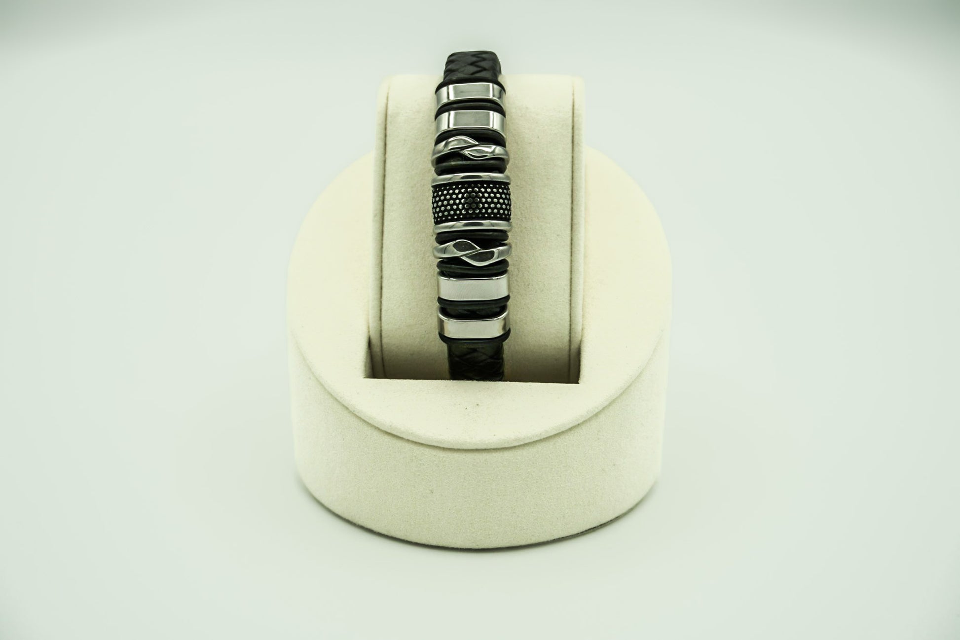 Axis Bead Leather Bracelet