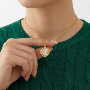 Crescent Disc Pendant