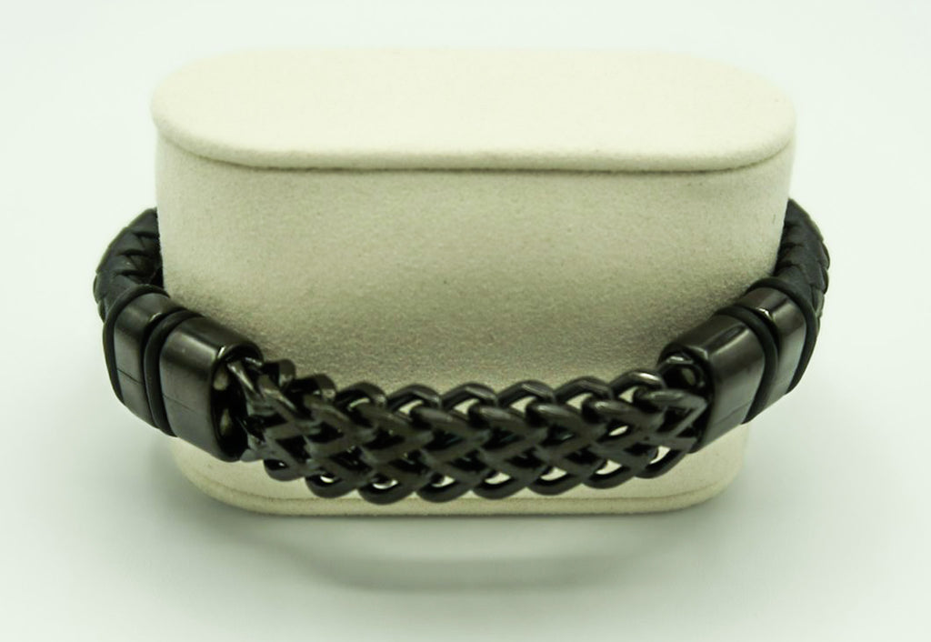 Interlock Leather Bracelet