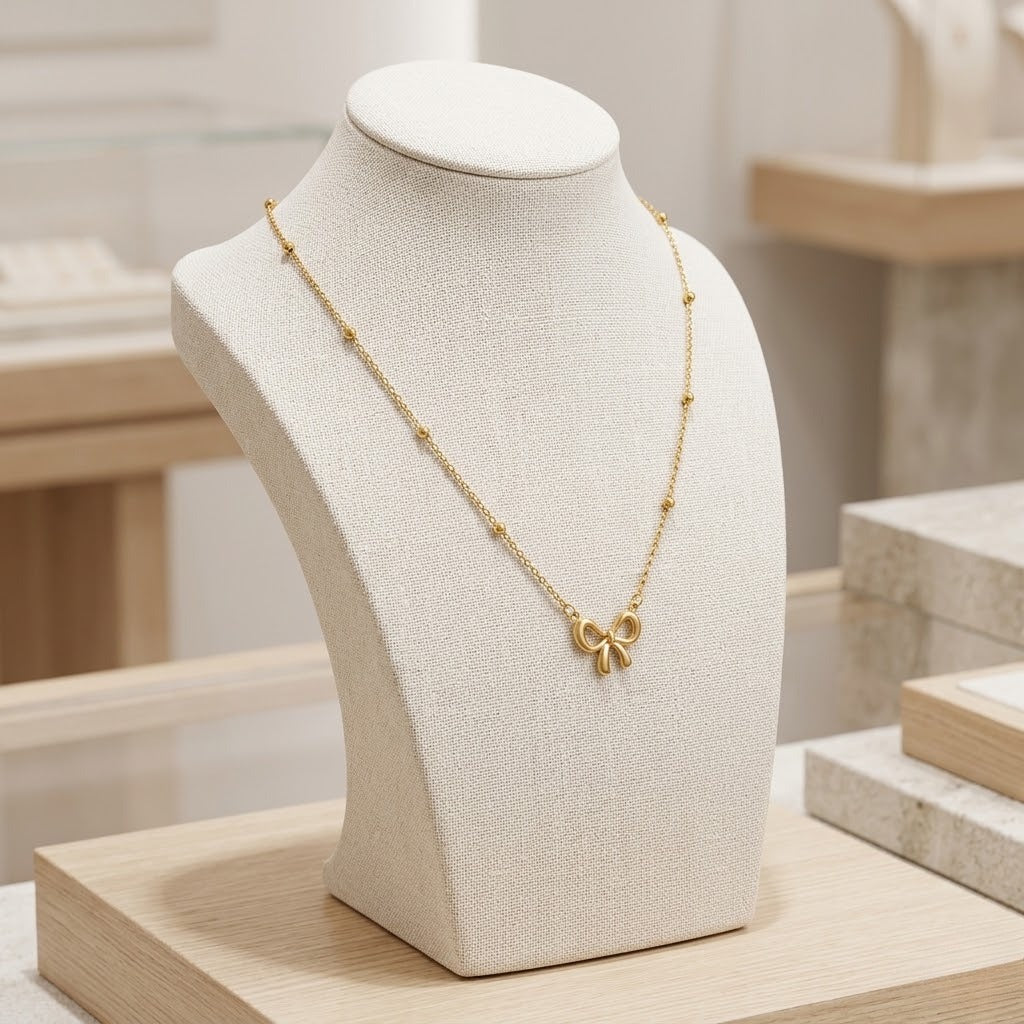 Bow Tie Jewelry Set - 2 in 1