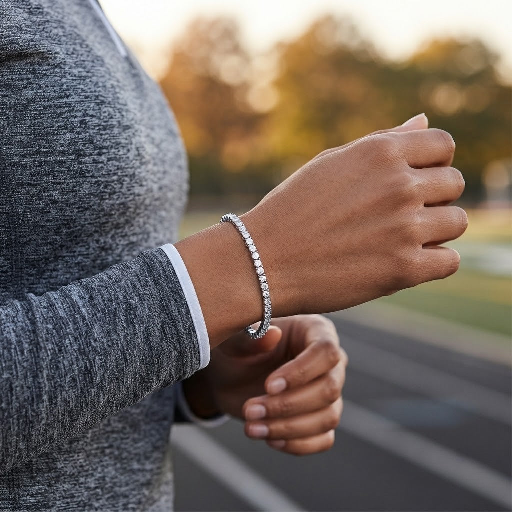 3.0mm Round-Cut Stone Tennis Bracelet