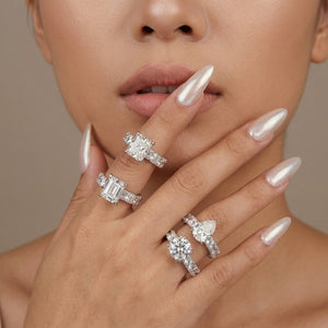 5ct Multi Cut Statement Ring Set