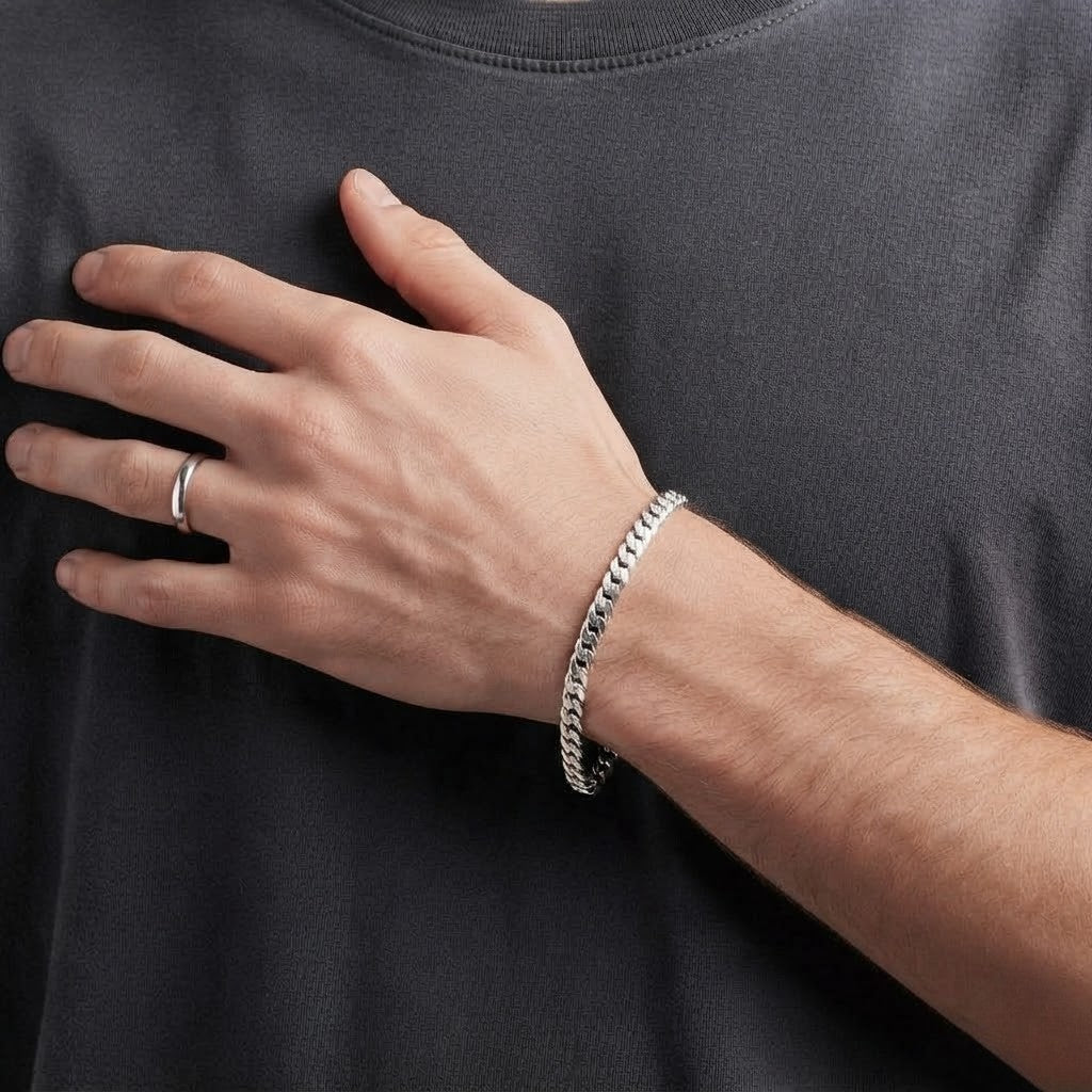 Cuban Bracelet 3mm (Silver)