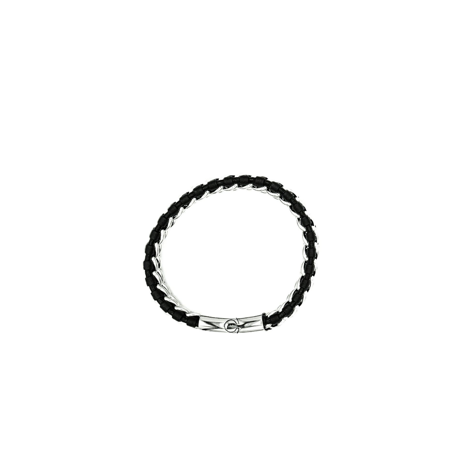 Chainlink Leather Bracelet